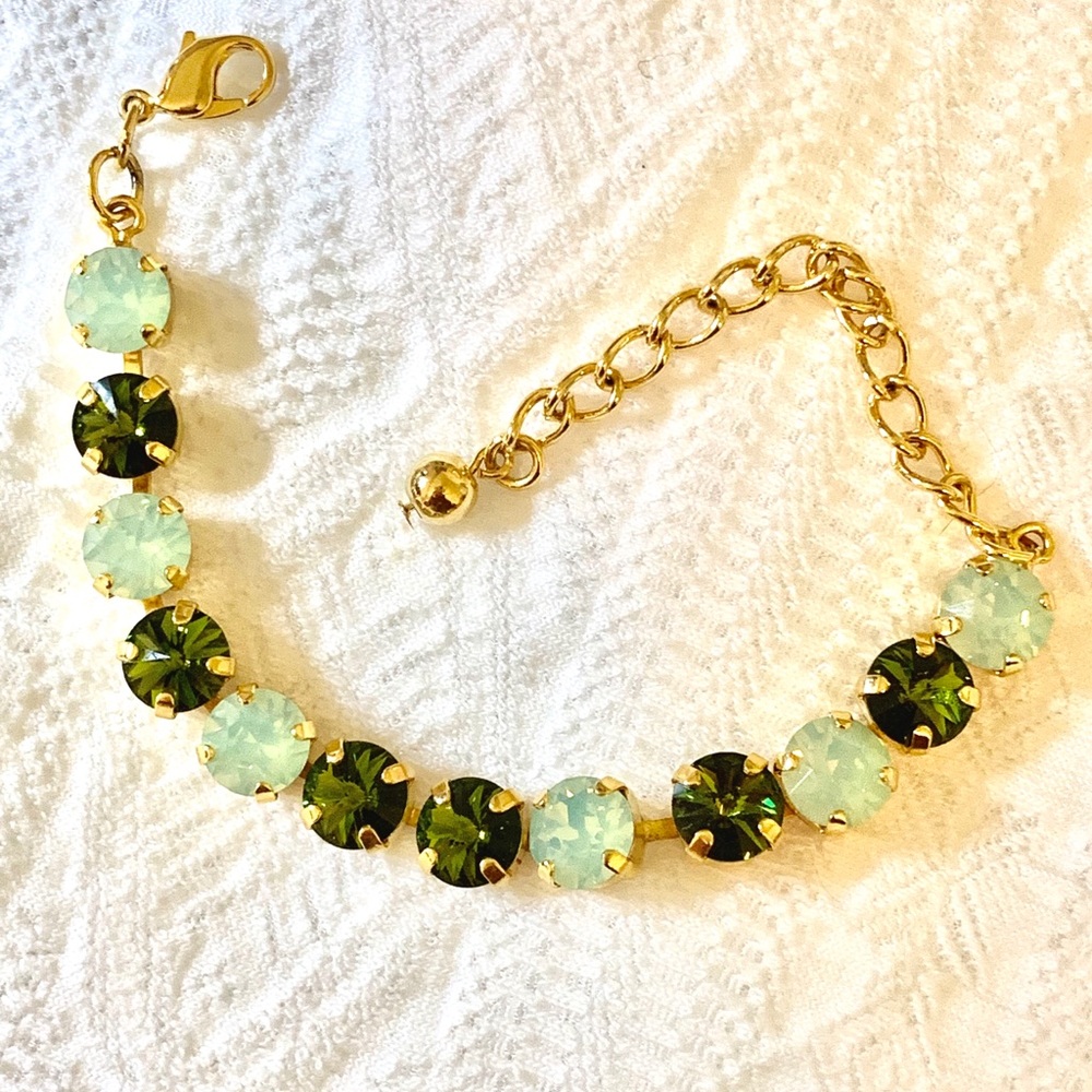 Olivine & Chrysolite Opal Bracelet